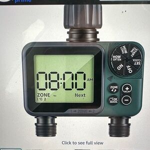 NIB 2 zone Digital Water Timer with LCD Display